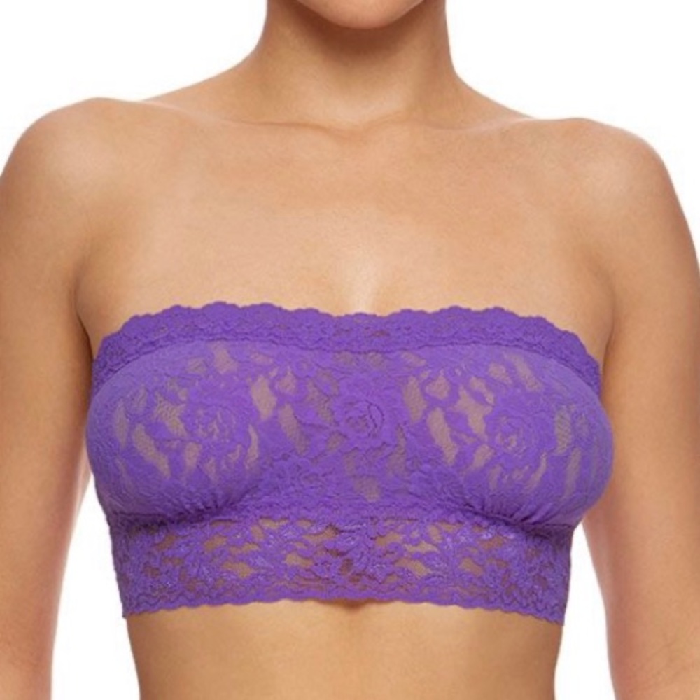 Hanky Panky Signature Lace Lined Bandeau Bralette.